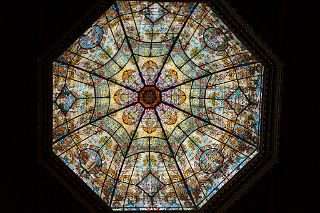 13 Stained Glass Ceiling High Above The Main Foyer Teatro Colon Buenos Aires